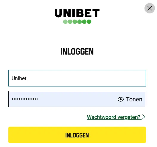 Unibet Inloggen